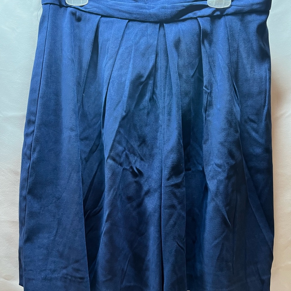 Elegant Blue‎ Women's Skort Peach Skin Fabric Preppy